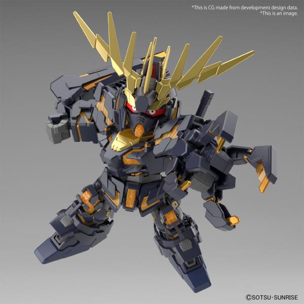 BANDAI SD Cross Silhouette Unicorn Gundam 02 Banshee Destroy Mode & Banshee Norn Parts Set "Gundam UC" Model kit