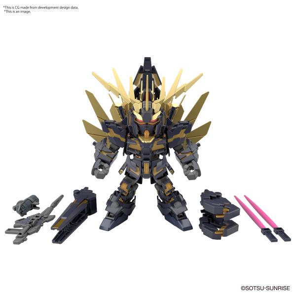 BANDAI SD Cross Silhouette Unicorn Gundam 02 Banshee Destroy Mode & Banshee Norn Parts Set "Gundam UC" Model kit