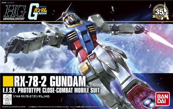 Bandai HGUC #191 1/144 RX-78-2 Gundam (Revive) 'Mobile Suit Gundam' Model kit