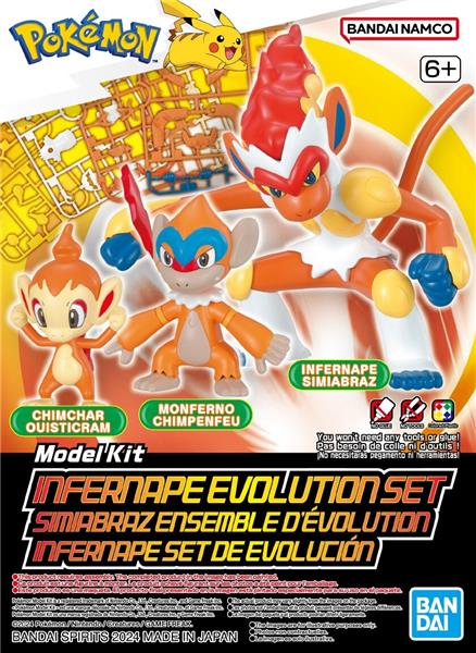 BANDAI NAMCO Pokémon Model Kit Infernape Evolution Set