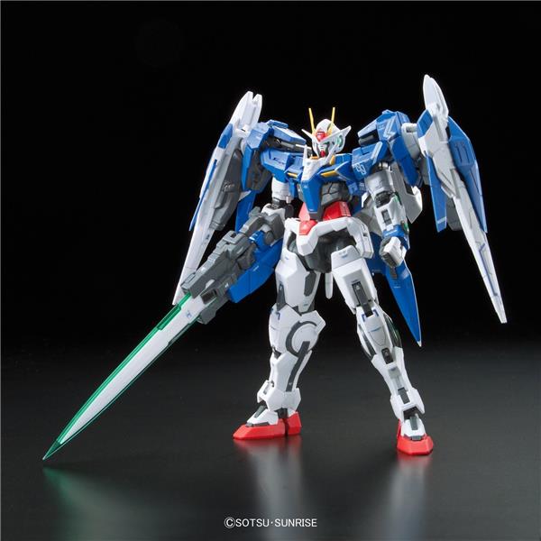 BANDAI Hobby RG 1/144 #18 GN-0000+GNR-010 00 Raiser 'Mobile Suit Gundam 00' Model Kit