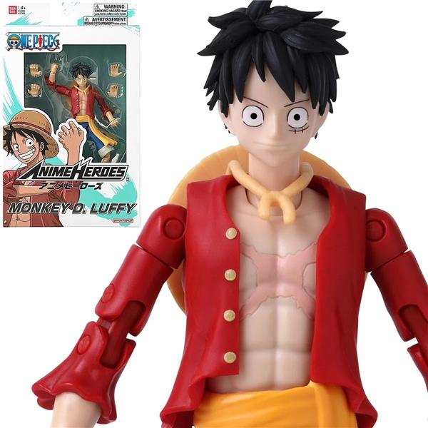 BANDAI Anime Heroes Monkey D. Luffy Version 2 Action Figure