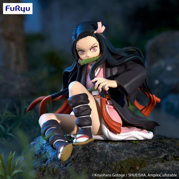 FURYU Corporation Nezuko Kamado -(re-run) "Demon Slayer: Kimetsu no Yaiba" Noodle Stopper Figure