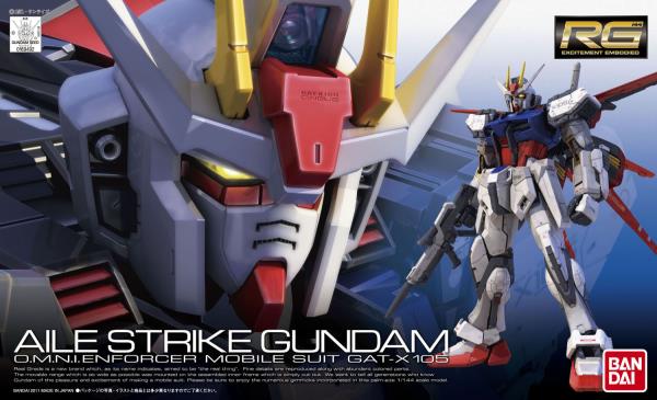 BANDAI Hobby RG 1/144 #03  Aile Strike Gundam " Gundam SEED " Model Kit