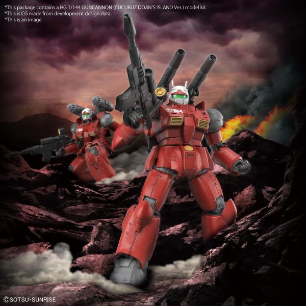 BANDAI Hobby HG 1/144 GUNCANNON (CUCURUZ DOAN’S ISLAND Ver.) "Mobile Suit Gundam" Model Kit