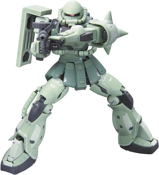 BANDAI Spirits Hobby RG 1/144 #04 MS-06F Zaku II "Mobile Suit Gundam" Model Kit