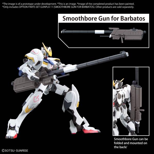 BANDAI Hobby OPTION PARTS SET GUNPLA 11 (SMOOTHBORE GUN FOR BARBATOS) Gundam Iron Blooded Orphans IBO