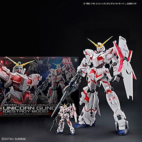 BANDAI Hobby Mega Size Model - 1/48 Scale Unicorn Gundam [Destroy Mode] Model Kit