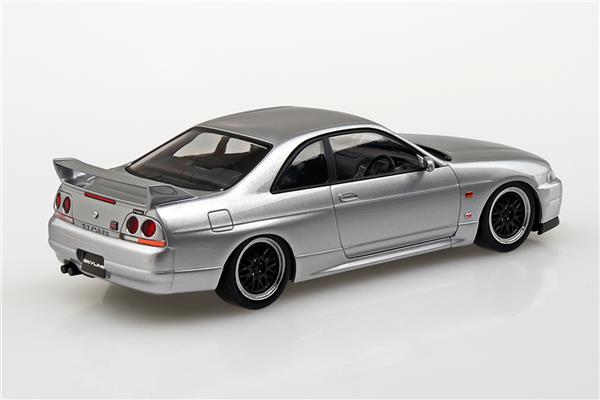 Aoshima 1/32 SNAP KIT #15-SP4 Nissan R33 Skyline GT-R Custom Wheel (Sonic Silver) Model Kit