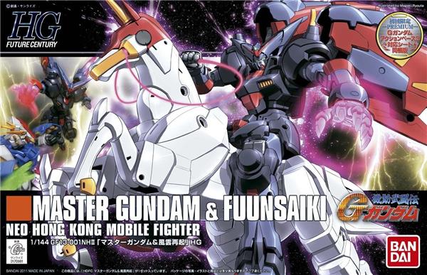 BANDAI Hobby HGFC 1/144 #128 Master Gundam & Fuun Saiki 'G Gundam' Model Kit