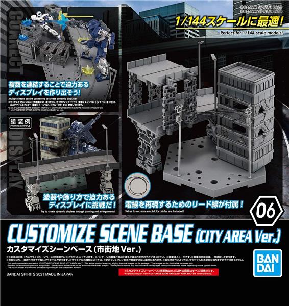 BANDAI Hobby 30mm CUSTOMIZE SCENE BASE (CITY AREA Ver.) for 1/144 Scale