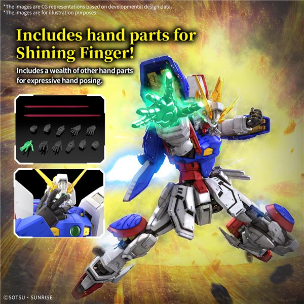 BANDAI Hobby RG 1/144 #42 Shining Gundam  "Mobile Fighter G Gundam " Model Kit