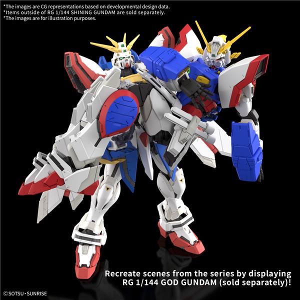 BANDAI Hobby RG 1/144 #42 Shining Gundam  "Mobile Fighter G Gundam " Model Kit