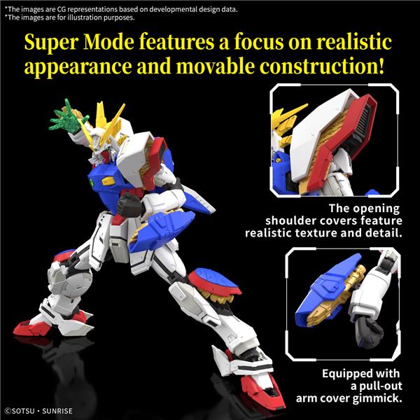 BANDAI Hobby RG 1/144 #42 Shining Gundam  "Mobile Fighter G Gundam " Model Kit