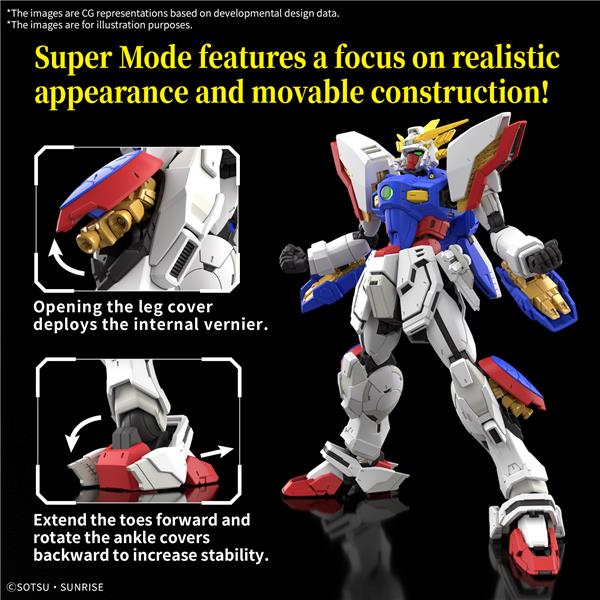 BANDAI Hobby RG 1/144 #42 Shining Gundam  "Mobile Fighter G Gundam " Model Kit