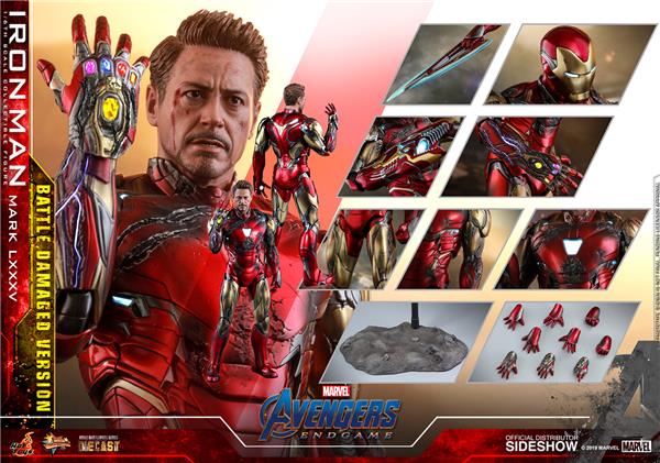 Hot Toys Avengers: Endgame Iron Man Mark LXXXV (Battle Damaged Ver.) 1/6 Sixth Scale Collectible Figure