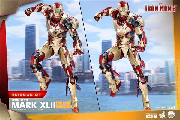 Hot Toys Iron Man 3 Mark XLII (Deluxe Version) 1/4 Quarter Scale Collectible Figure