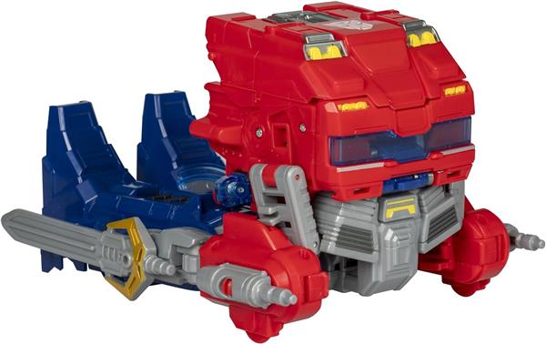 Hasbro Transformers One Movie Power Flip Optimus Prime (Orion Pax) Converting Action Figure, 4 Modes, 10-inch Interactive Electronic Toy, Lights & Sounds