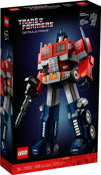 LEGO Icons Optimus Prime Transformers Figure Set 10302