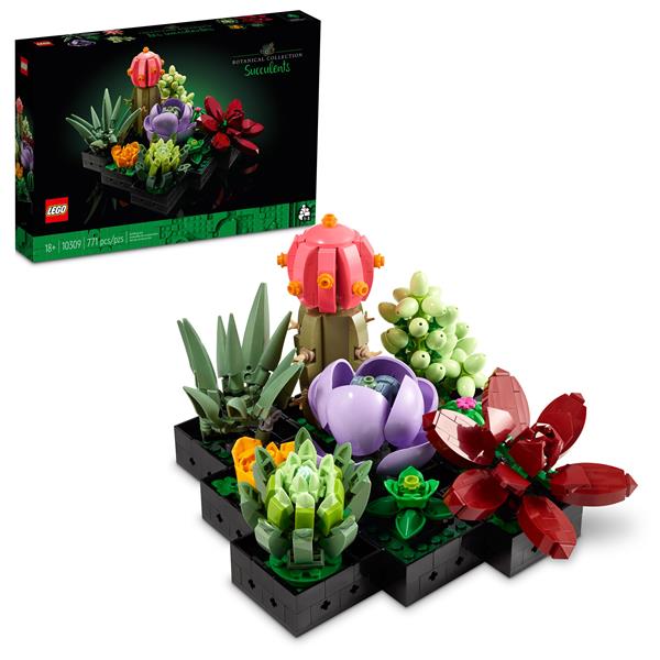 LEGO Icons Succulents Plants and Flowers Adults Set, Home Décor 10309