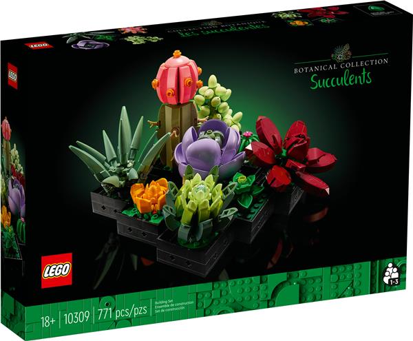 LEGO Icons Succulents Plants and Flowers Adults Set, Home Décor 10309