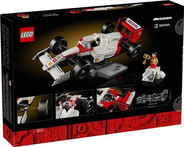 LEGO Icons McLaren MP4/4 & Ayrton Senna Model Race Car for Adults 1030