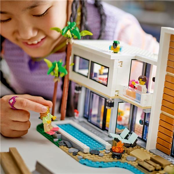 LEGO Creator 3 in 1 Modern House Toy Playset and Art Building Set for