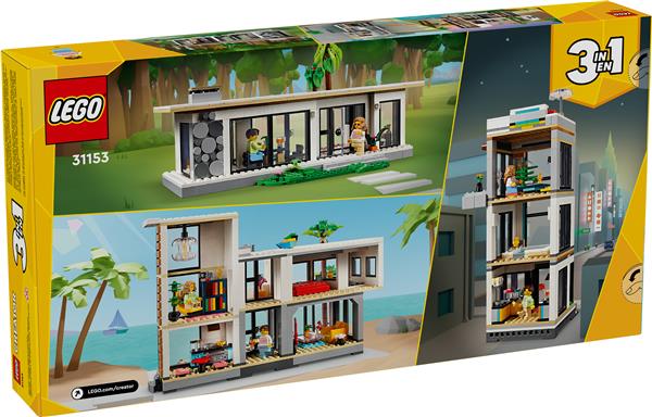 LEGO Creator 3 in 1 Modern House Toy Playset and Art Building Set for