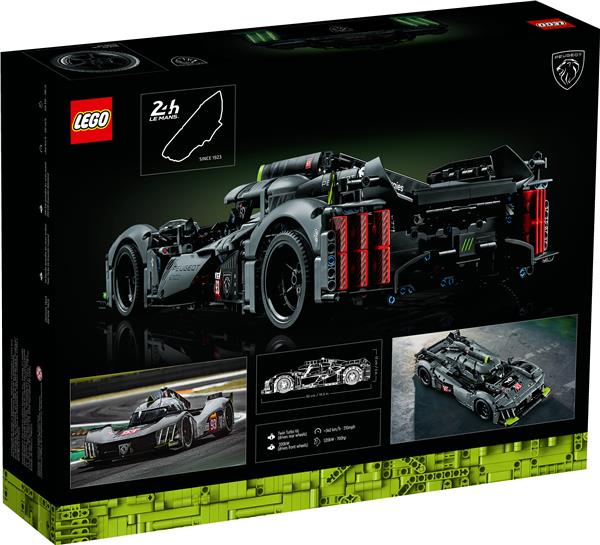 LEGO Technic PEUGEOT 9X8 24H Le Mans Hybrid Hypercar 42156