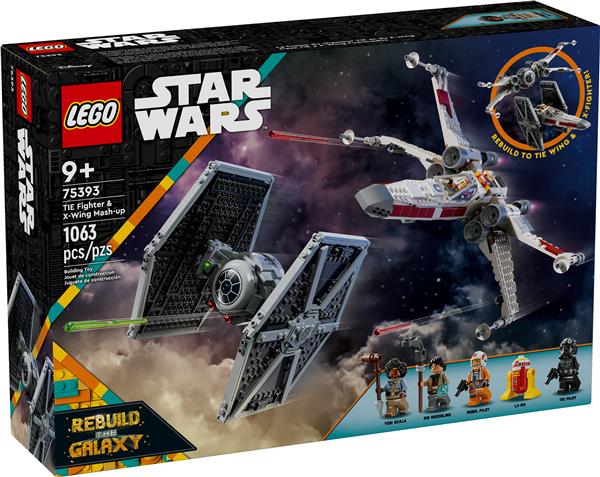 LEGO Star Wars TIE Fighter & X-Wing Mash-up Building Set for Kids75393