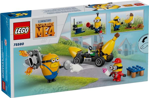 LEGO Despicable Me 4 Minions and Banana Car, Fun Despicable Me 75580