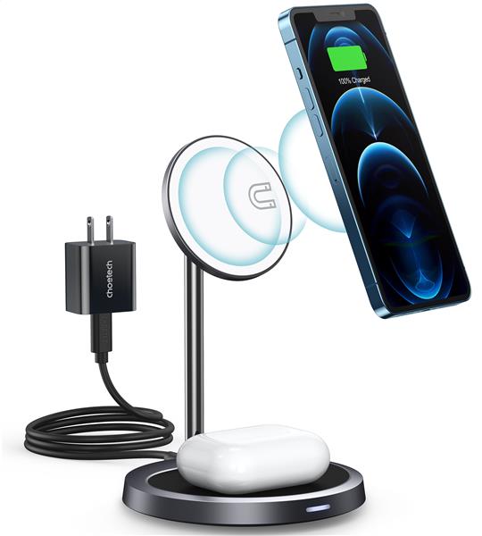 Choetech 15W Magsafe 2-in-1 Wireless Charger Stand(Open Box)