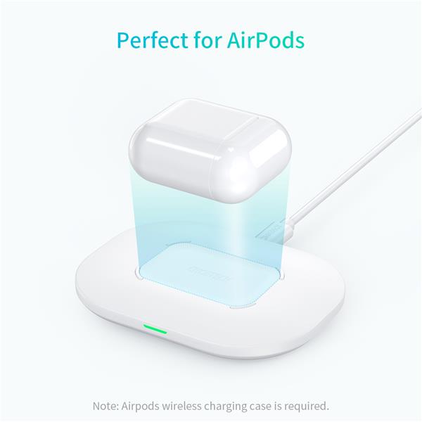 Choetech 15W Airpods / Phone Wireless Fast Charger, Adapter & Cable