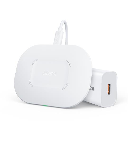 Choetech 15W Airpods / Phone Wireless Fast Charger, Adapter & Cable