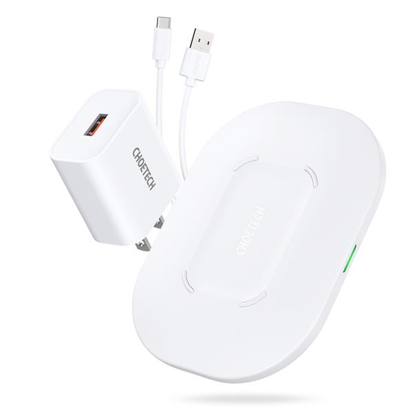 Choetech 15W Airpods / Phone Wireless Fast Charger, Adapter & Cable(Open Box)