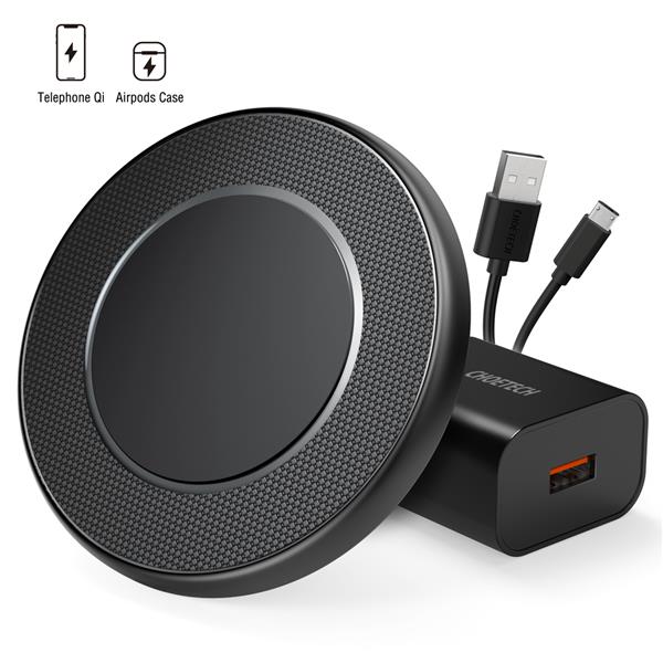 Choetech 15W Wireless Charger | QC 3.0 USB Adapter | 1.2M Cable