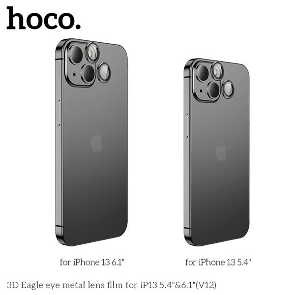 HOCO 3D Eagle Eye Metal Lens Film for iPhone 13 Mini &13 Black