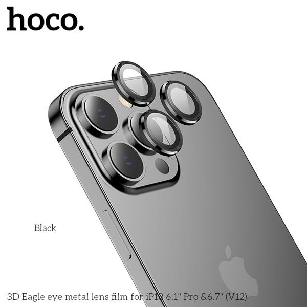 HOCO 3D Eagle eye metal lens film for iPhone 13 Pro & Pro Max Black