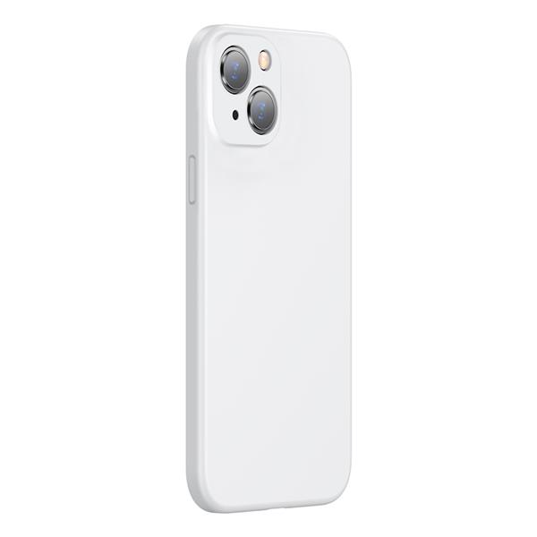 Baseus Liquid Silica Gel Protective Case For iPhone 13 6.1" White