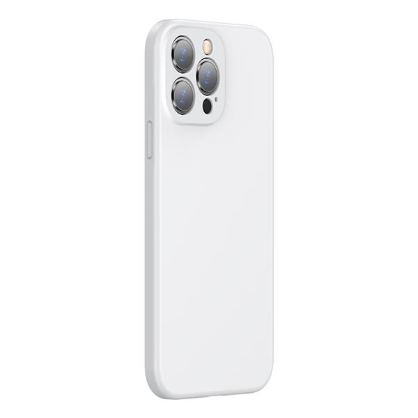 Baseus Protective Case For iPhone 13 Pro 6.1", Liquid Silica Gel White