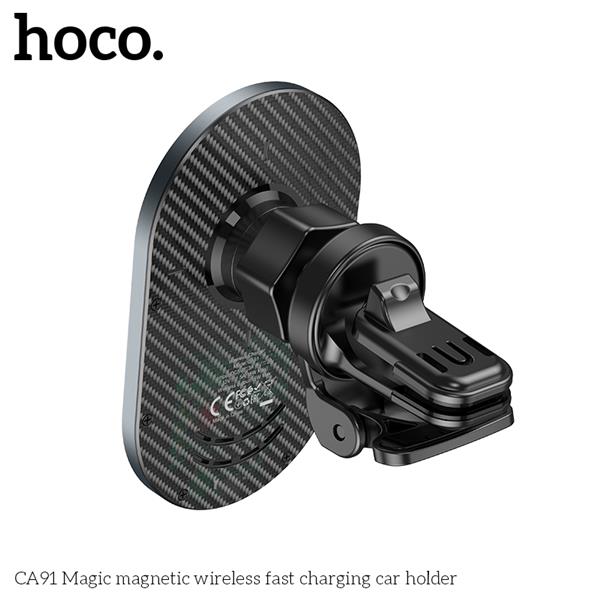 HOCO 15W Magnetic Wireless Charging Car Holder, Air Vent(Open Box)