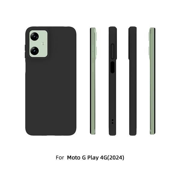 VMAX Brushed TPU Phone Case for Moto G Play 4G 2024, Black