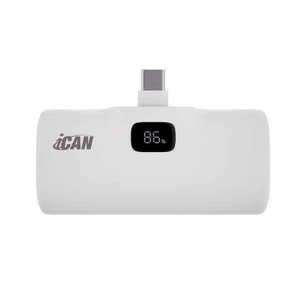 iCAN 5000mAh Built-in Type-C PD 20W Portable Power Bank(Open Box)