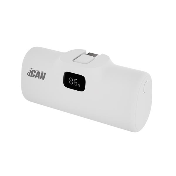 iCAN 5000mAh Built-in Type-C PD 20W Portable Power Bank