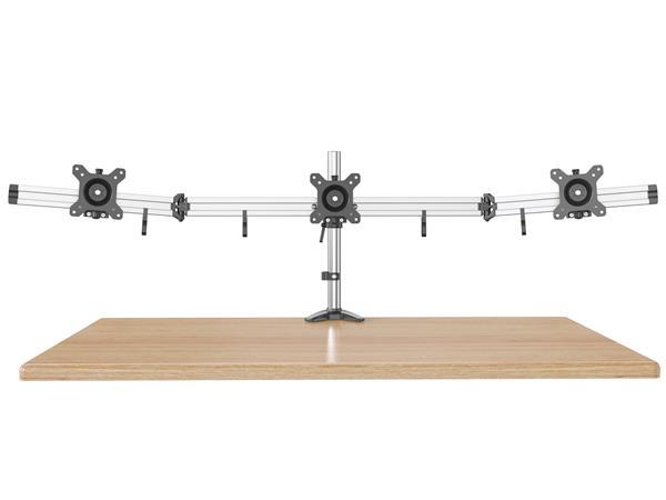 iCAN Aluminum Triple Monitor Mount With Clamp