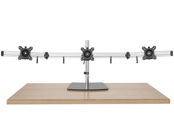 iCAN Aluminum Triple Monitor Mount Desk Stand