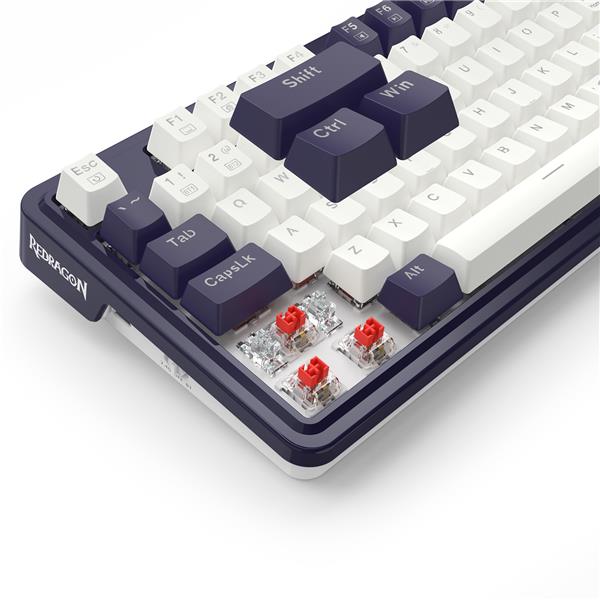 Redragon K673WB PRO Gasket Mounted Mechanical Gaming Keyboard with Red Switches