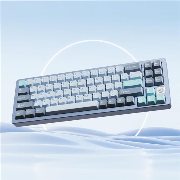 Yunzii AL71 Tri-mode Aluminum RGB Gaming Keyboard Blue Colour(Open Box)