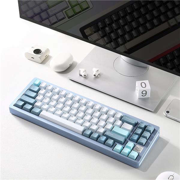 Yunzii AL71 Tri-mode Aluminum RGB Gaming Keyboard Blue Colour(Open Box)