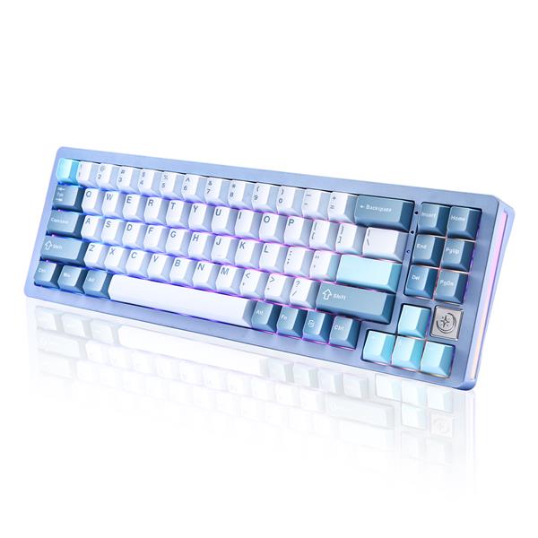 Yunzii AL71 Tri-mode Aluminum RGB Gaming Keyboard Blue Colour(Open Box)